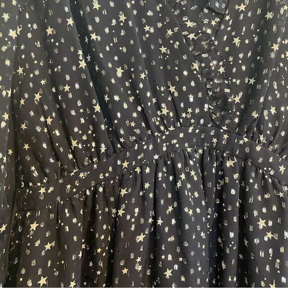 Kate Spade Night Sky Lurex Dot Mini Dress Silk - Picture 6 of 11